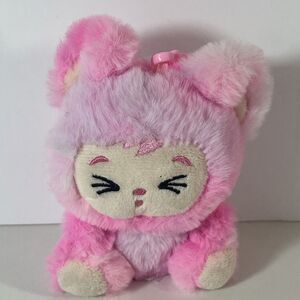 2025 Pink Labubu VIVI Lababies Plush Keychain Mini Baby